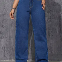 Shrutika Women Wide Leg High-Rise Light Fade Stretchable Jeans-picture-49