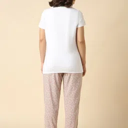 Van Heusen Women Printed Functional Pocket Ultra Soft Lounge Pyjama image 3