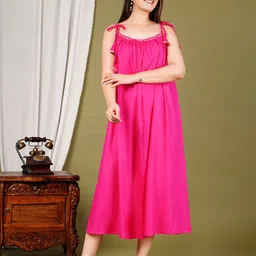 PIMU Fit & Flare Midi Dress image 4