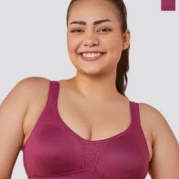 Maashie Pack of 2 Cotton Moulded Cups Non Padded Non Wired Everyday Bra image 1