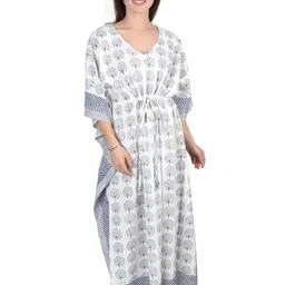Fabric Venue Floral Print Kaftan Maxi Dress-picture-31