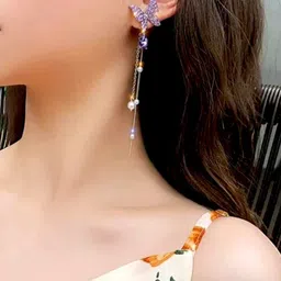 KATY Alloy Rhinestone Drop Earrings image 4