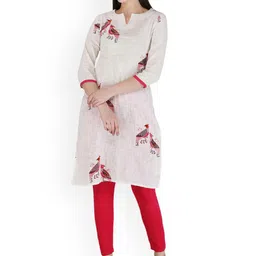 Neelokurti Women Ethnic Motifs Printed Daily Cotton Straight Kurta-picture-48