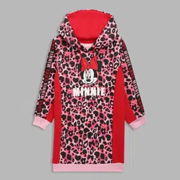 Blue Giraffe Girls Printed Hooded Full Sleeves Dress-picture-10
