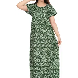 AAKARSHANA CREATION Women Printed Cotton Nightdress-image-72