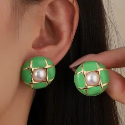 SALTY Contemporary Pearl Studs-picture-33