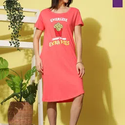 9shines label 9shines LabelWomen Printed Nightdress-picture-38