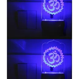 1ST TIME Red & Blue Textured Acrylic Traditional Abstract Shaped Shaped Wall Lamp-picture-24