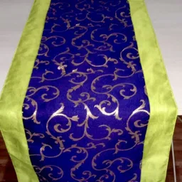 pink parrot Pinkparrot Blue & Green Jacquard Table Runner-picture-19