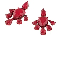 Isharya Rhodium-Plated Cubic Zirconia Contemporary Drop Earrings image 4