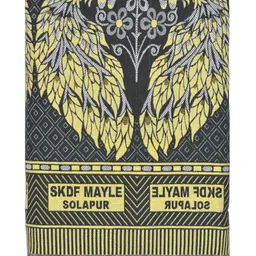 TUNI MANI Solapur Green Ethnic Motifs Cotton 400 GSM Heavy Winter Blanket image 3