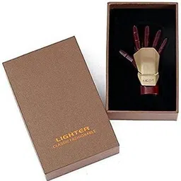 Gabbar Ironman Hand Shape Rechargeable USB Cigarette Wind Proof Lighter Black USB LIGHTER_F Cigarette Lighter image 2