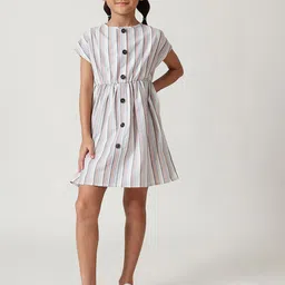 One Friday Striped A-Line Dress-image-87