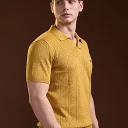 THE BEAR HOUSE Men Polo Collar Slim Fit T-shirt image 5