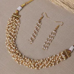 PANASH Gold Plated Beaded Jewellery Set-picture-16