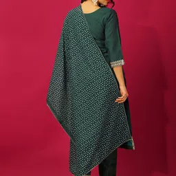 JDS LIFESTYLE Women Floral Regular Kurta with Trousers & With Dupatta image 3