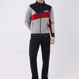 Monte Carlo Men Color Blocked Tracksuits-image-1