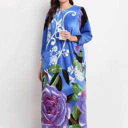 Overlock Printed Maxi Nightdress image 3
