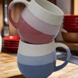 U & U Unique Utilities Pink & Blue Printed Ceramic Glossy Mugs Set of Cups and Mugs-picture-12