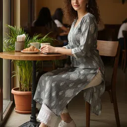 AADVIKA Women Ethnic Motifs Printed Kurta-picture-29