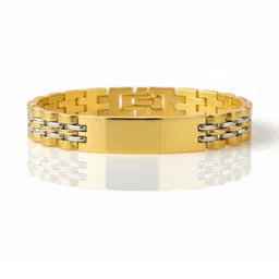 Jewelry Miguel Men Antique Gold-Plated Cuff Bracelet image 2