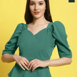 Metronaut Women Pack Of 2 Sweetheart Neck Top-picture-19