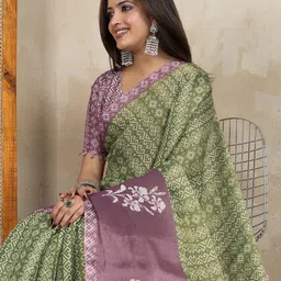 GULKEE FAB Ethnic Motifs Tissue Saree-picture-27