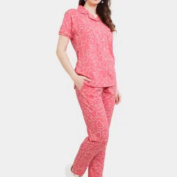 Glamoras Women Printed Night suit image 3