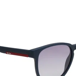 Ted Smith Unisex Grey Graded Wayfarer Sunglasses With Polarised Lens image 3