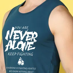 WOOSTRO Men Typography 2 Printed Raw Edge Slim Fit T-shirt image 5