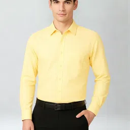Zee Gold Regular Fit Pure Cotton Formal Shirt-image-45