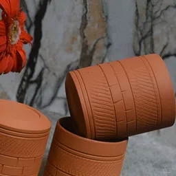 The handicraftian TerracottaKOHINOOR Regular Glass Set of 4 image 2