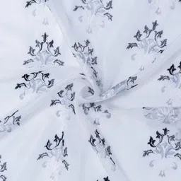 Parda Online Set of 2 Embroidered Sheer Long Door Curtain image 2