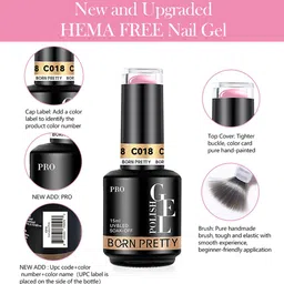 BORN PRETTY UV & LED Soak Off Long Lasting Gel Nail Polish - 15 ml - C149 image 4