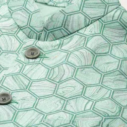 simaaya Sayisha Printed Cotton Satin Nehru Jacket image 2