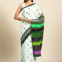 BUTA BUTI Floral Pure Cotton Saree-picture-42
