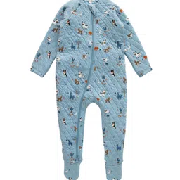 Ohmybebe Infant Boys Printed Organic Cotton Sleepsuit-image-3