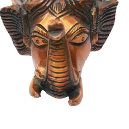 Exotic India Brown Double Chola 
 Lamp With Elephant Head Diya image 4