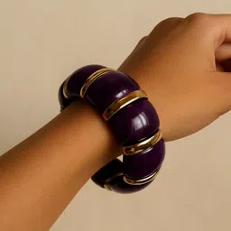 The Jewellery Tale Women Gold-Plated Bangle-Style Bracelet-picture-12