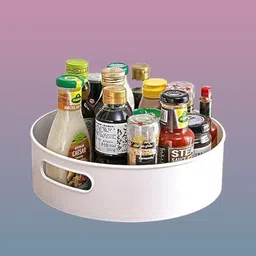 vxneq Plastic circular Revolving Rack Plate – House & Pantry Storage Basket-picture-31