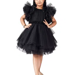 Modish Net Fit & Flare Dress-picture-11