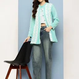 BAESD Women Woollen Cardigan-image-70