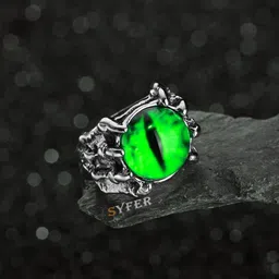 Teeragaj Set Of 2 Stone-Studded Adjustable Finger Ring image 2