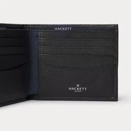 HACKETT LONDON Men Textured Two Fold Wallet image 3