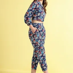 BEING NAUGHTY Printed Top & Trousers Co-Ords image 3