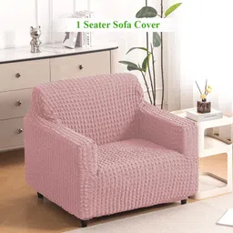 HOKIPO Rose 280 GSM Anti Slip Sofa Cover With Arms-picture-19