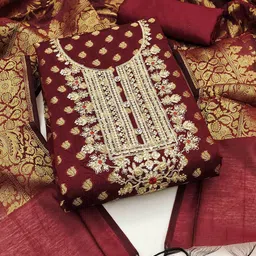 Ishin Unstitched Dress Material-image-14