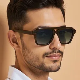 John Jacobs Unisex Square Sunglasses with UV Protected Lens 236880 image 3