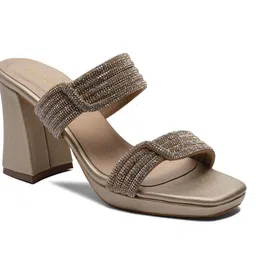 ERIDANI Embellished Party Block Mules image 5