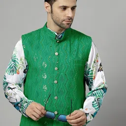 utsav fashion Utsav FashionEmbroidered Nehru Jackets image 5